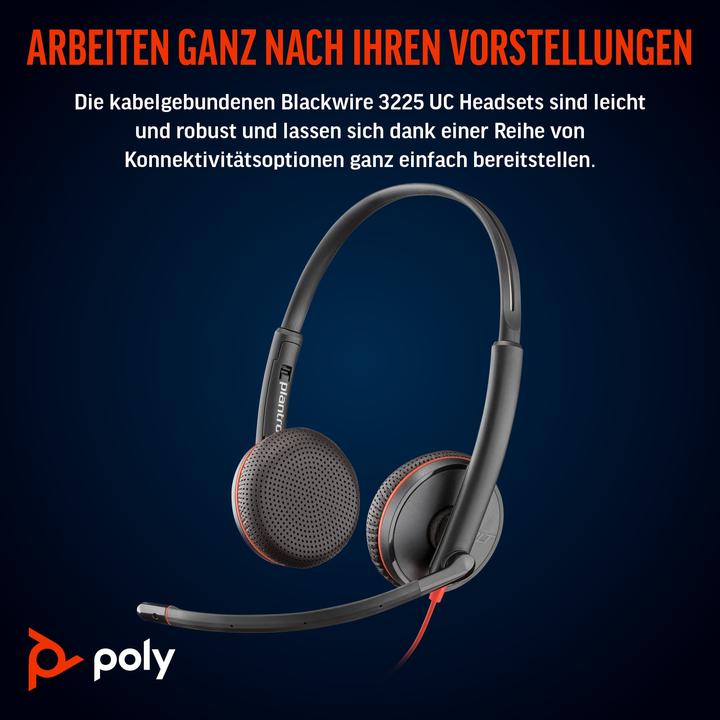 Produktbild Poly Blackwire 3225 (Kabelgebunden, USB-C)