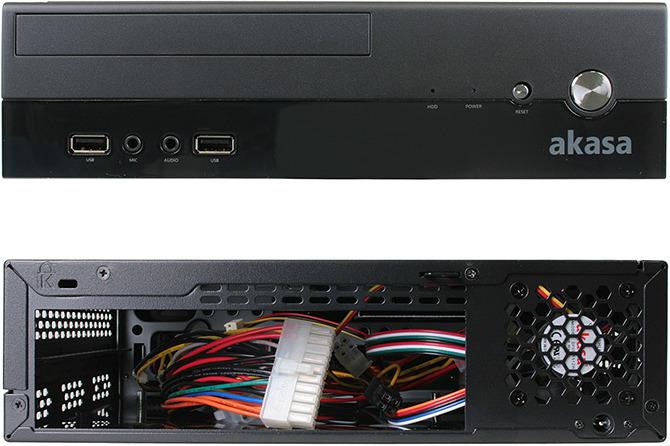 Produktbild Akasa Crypto Vesa Mini-ITX Case inkl. 80W Netzteil (Mini-ITX)