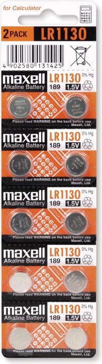 Maxell LR1130 Blister (10 Stk., AG10, 50 mAh)
