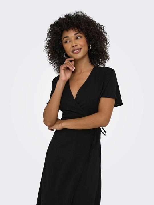 Actual product image Only Stucali S/S Midi Wrap Dress Wvn (L)