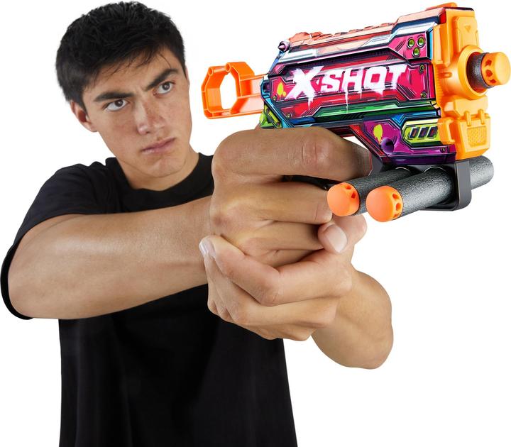 Actual product image Xshot Skin Menace 8 Dart Gun