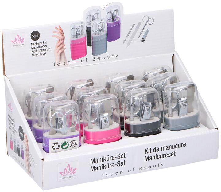 Manicure set 5pcs 4ass clr