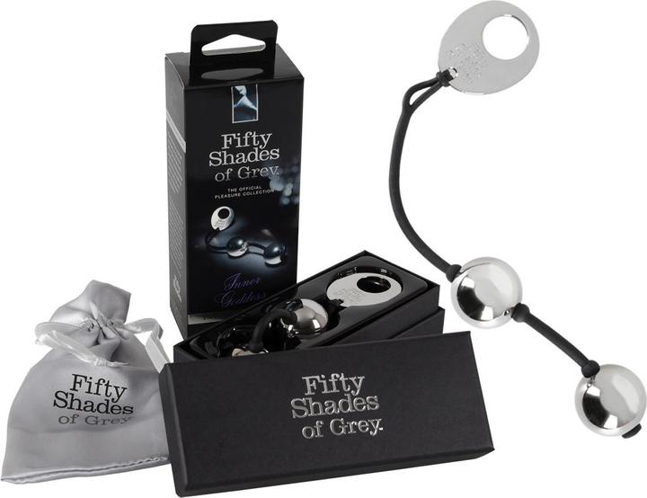 Actual product image Fifty Shades of Grey Inner Goddess Silver Pleasure Balls