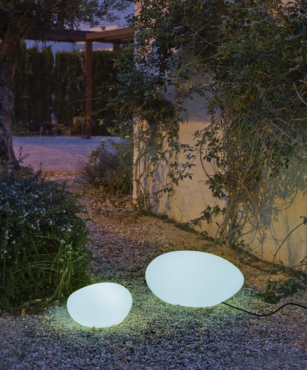 Produktbild Newgarden PETRA 40 LED Steinleuchte, Stein-Design 40cm Kabel E27 Innen & Aussen IP65 (E27, IP65)