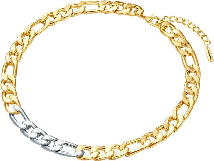 Produktbild Yokoamii Damen Messing silber/gelbgold 43,0 cm Basiskette + 5,0 cm Verlängerung - 30124 (Messing, 43 - 48 cm)