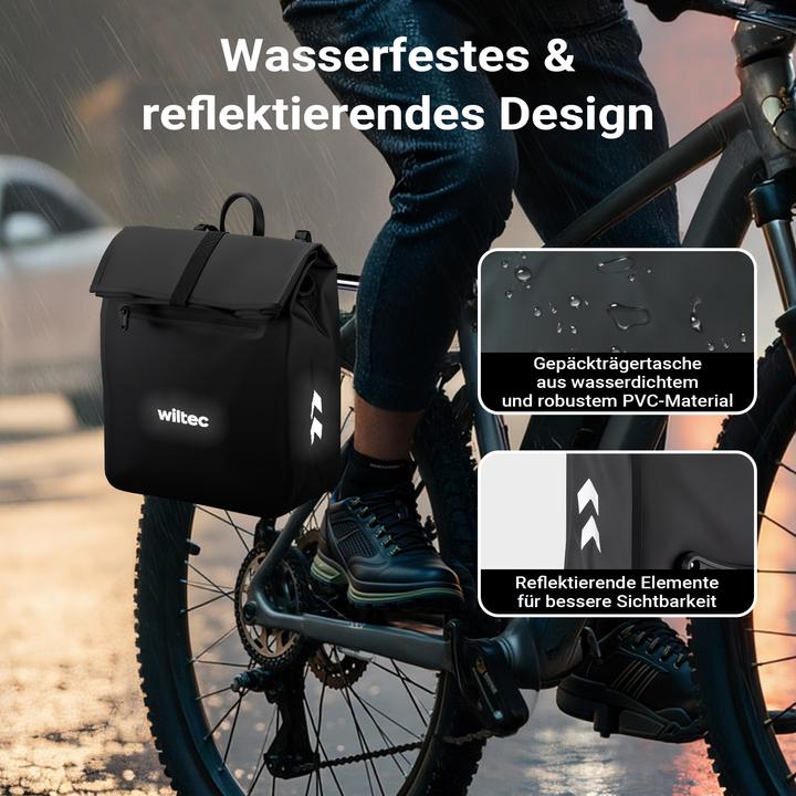 Actual product image Wiltec Gepäckträgertasche (22 l, Luggage carrier bag)