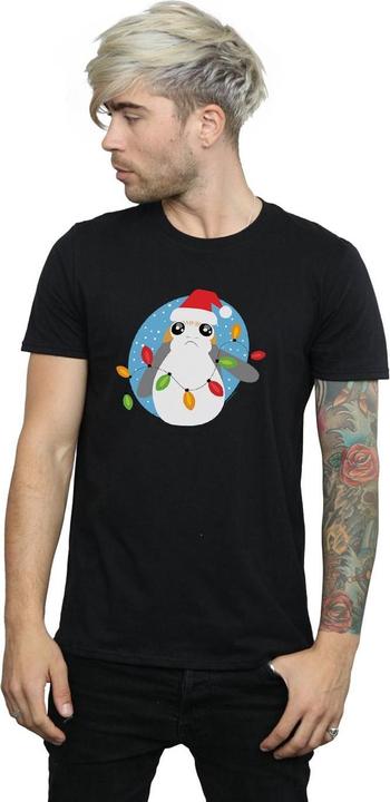 Immagine prodotto Star Wars The Last Jedi Porg Christmas Lights Maglietta Uomo (XXL)