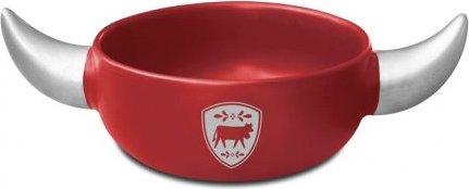 Produktbild Steinlin Fonduecaquelon Hörner Kuh Induktion 24 cm rot