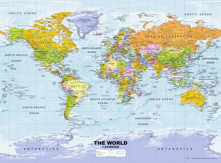 Image du produit Ravensburger Carte du monde, politique (500 pièces)