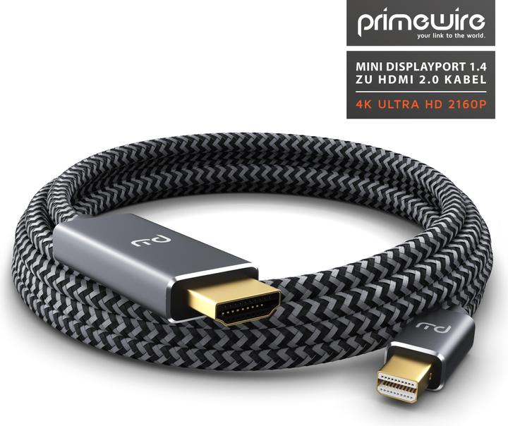 Actual product image Primewire HDMI – Mini Displayport (2 m, DisplayPort, HDMI)