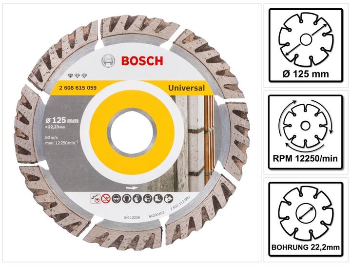 Produktbild Bosch Professional Zubehör PRO Multi Material Diamanttrennscheibe, 125 x 22,23 mm