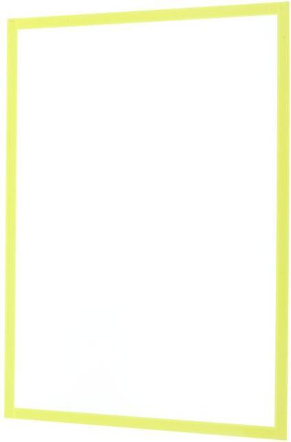 Actual product image Franken Magnetic pocket / document holder, DIN A4, yellow, made of hard film, matt, document-proof (A4)