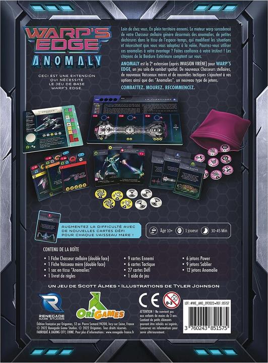 Actual product image Origames Warp's Edge Extension Anomaly f (French)