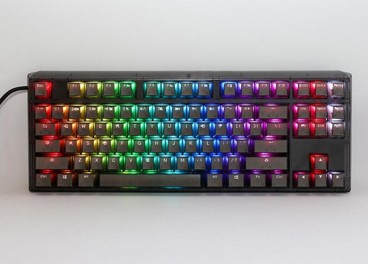 Actual product image Ducky One 3 Aura Black TKL Gaming Keyboard, RGB LED - Gateron Baby Kangaroo (US) (Eng. Int., Cable)
