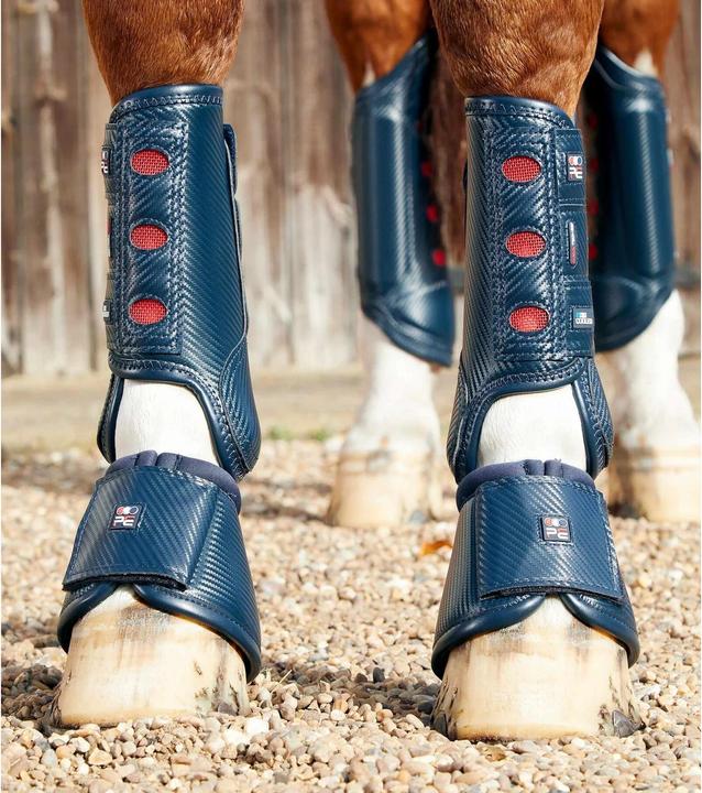 Actual product image Premier Equine front gaiters for horses carbon tech air cooed