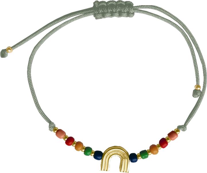 Armband m.Regenbogenanhäng.(vergoldet)