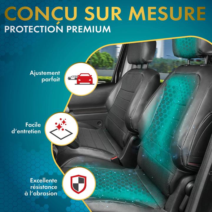 Image du produit Walser Housse de siège Premium pour Iveco Daily IV 2006-02/2014, 2 housses de siège simples à l'avant