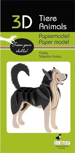 Produktbild Fridolin 3-D Papiermodell "Husky"