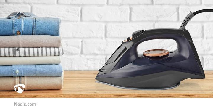 Actual product image Nedis Iron | 2200 W | Steam Shot | Ceramic | 0.26 l (2200 W, 0.01 g/min)