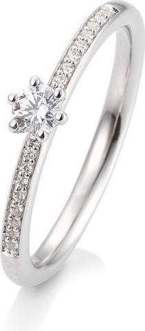 Immagine prodotto Breuning Anello di fidanzamento con pavé (48, Oro 750/18 K)