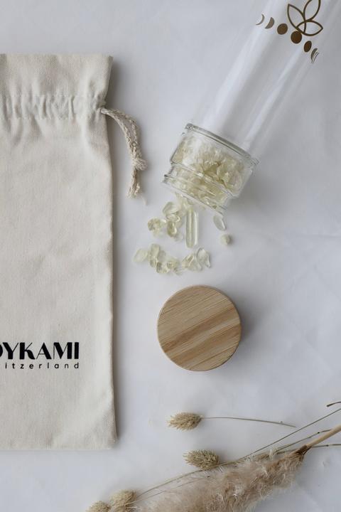 Produktbild Oykami Wasserflasche mit Edelsteinen - Citrin