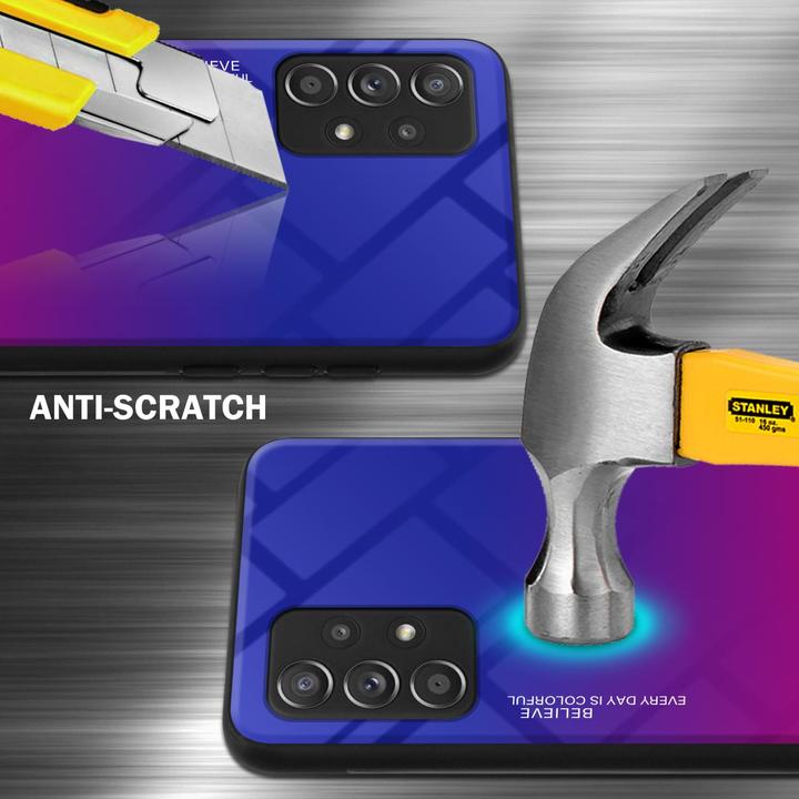 Produktbild Cadorabo TPU 2 Farben Glas Hülle (Samsung Galaxy A52, Samsung Galaxy A52 5G, Samsung Galaxy A52s 5G)