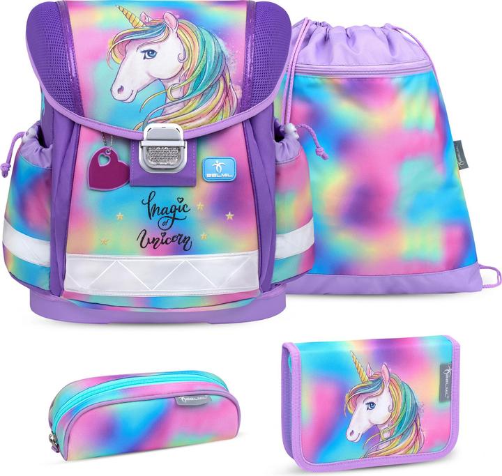 Belmil CLASSY Schulrucksack-Set Rainbow Color (19 l)