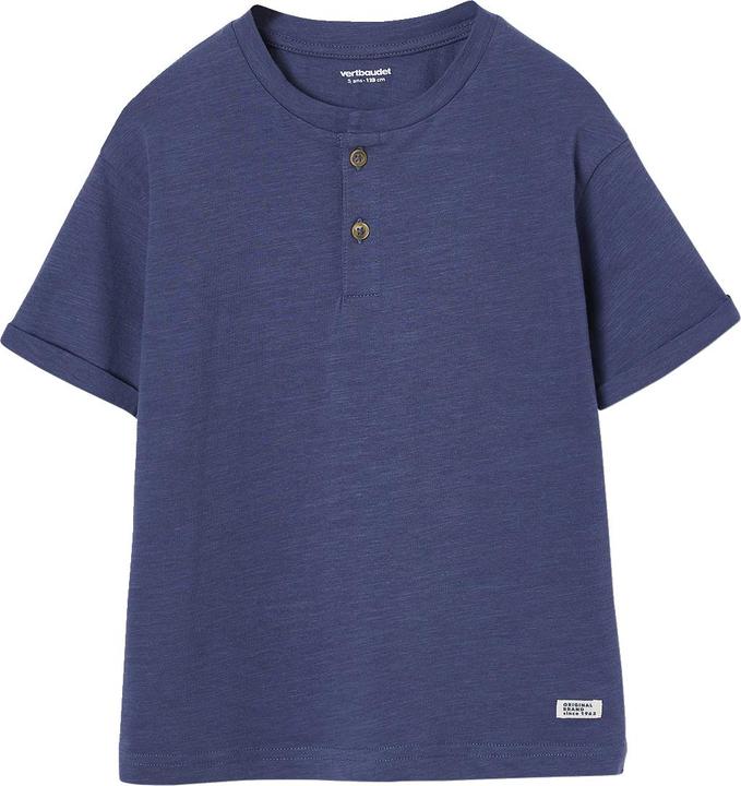 Vertbaudet Jungen Henley-Shirt mit Recycling-Baumwolle BASIC