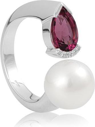 Produktbild Breuning RING - E.ROSA TURMALIN/Brill. 0,033 Ct. H/si (52, 750/18 K Gold)