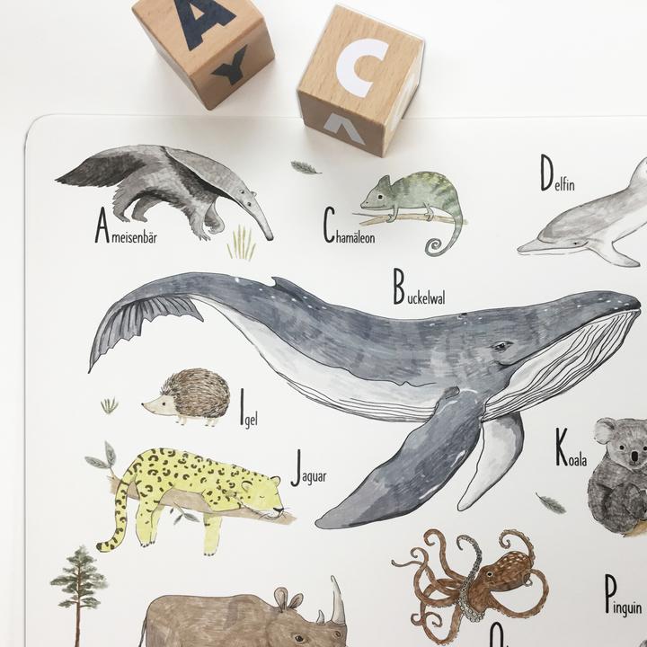 Actual product image CoverYourDesk Animal ABC (60 x 40 cm)