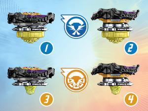 Actual product image Hasbro Beyblade Burst QuadStrike Light Ignite Beyblade Stadium Battle Set (German, French, Italian, English, Dutch, Swedish, Norwegian, Polish)