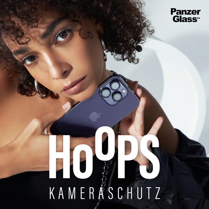 Immagine prodotto PanzerGlass Protezione dell'obiettivo della fotocamera Hoops (1 Pezzo/i, Apple iPhone 15 Pro Max, Apple iPhone 15 Pro)