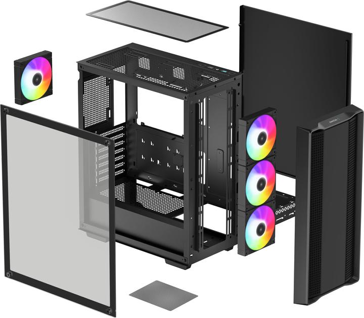 Actual product image Deepcool CC560 ARGB V2 bk (ATX, Mini-ITX, mATX)
