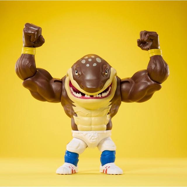 Produktbild Mattel Street Sharks Big Slammu Action Figure Toy, 90s TV Half-Man Half-Shark Hero, 6-Inch Articulat