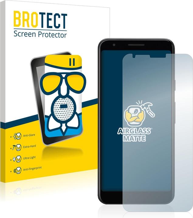 Actual product image BROTECT AirGlass Glass Matte (1 Piece, Google Pixel 3a XL)