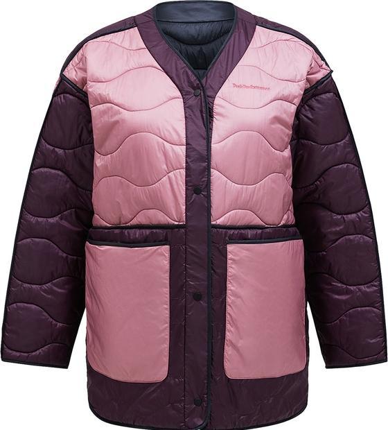Peak Performance Helium Reversible Synthetik Isolationsjacke Schwarz / Bitter Root / Mystic Purple Da (S)