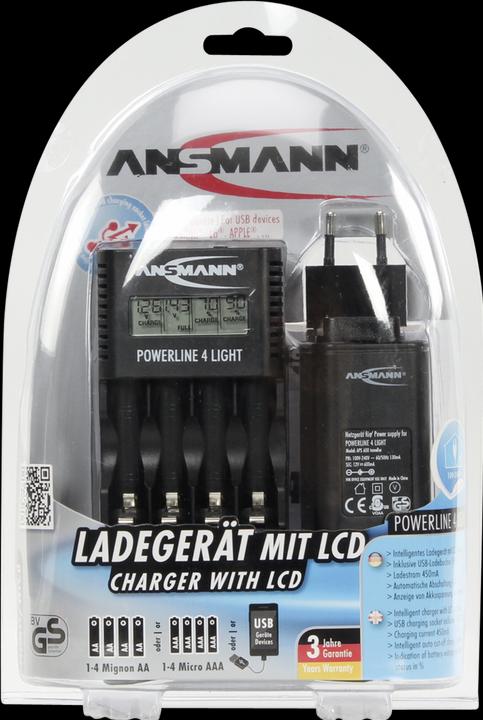 Produktbild Ansmann Powerline 4 Light (1 Stk., AAA, AA, Ladegerät ohne Akku)