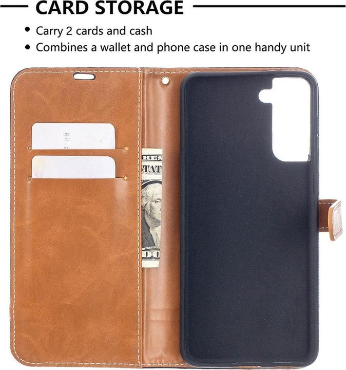 Produktbild König Design Hülle Handy Schutz für Samsung Galaxy S21 Plus Case Cover Tasche Wallet Etui Neu (Samsung Galaxy S21+)