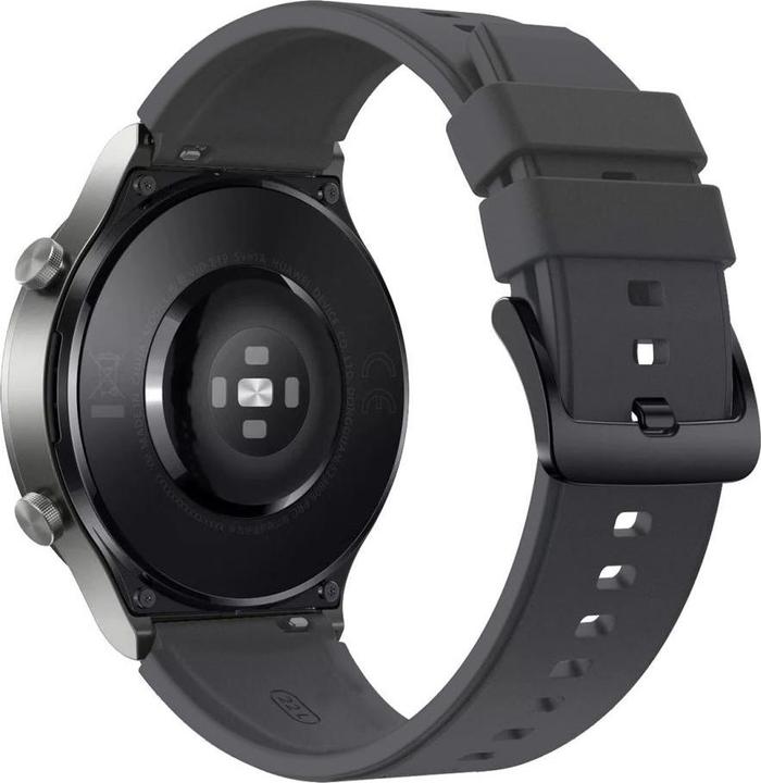 Produktbild Marka Niezdefiniowana Silikonarmband für Huawei Watch GT 2/3/4/2 Pro/3 Pro/4 Pro/GT 2e 46 mm – Grau (Silikon, 3, 4, Huawei Watch GT 2)