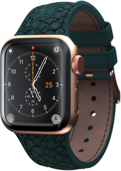 Njord Jord Watch Strap For (44 mm, 45 mm, Veganes Leder, Lachsleder, Edelstahlverschluss, Apple Watch)