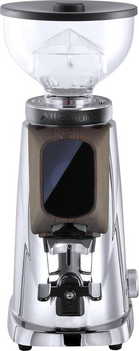 Produktbild Fiorenzato AllGround Kaffeemühle Chromegehäuse, Eichenholz 230V EU (EU-Stecker)