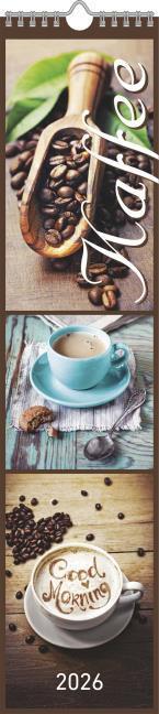 Image du produit Alpha Edition Kchenplaner Kaffee 2026 - Streifen-Kalender 11,3x49x5 cm - Kaffeekalender - mit leckeren Rezept (Allemand)