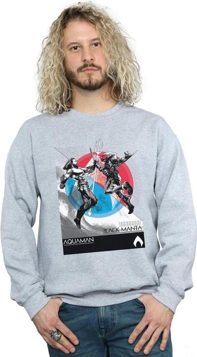 Actual product image Mens Aquaman Vs Black Manta Sweatshirt (S)