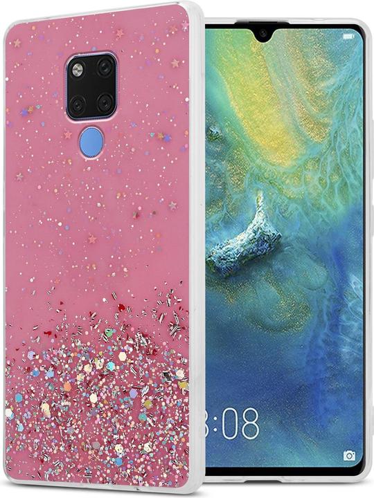 Rosa mit Glitter