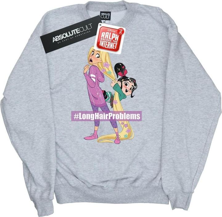 Produktbild Disney Wreck It Ralph Rapunzel And Vanellope Sweatshirt Mädchen (152, 158)