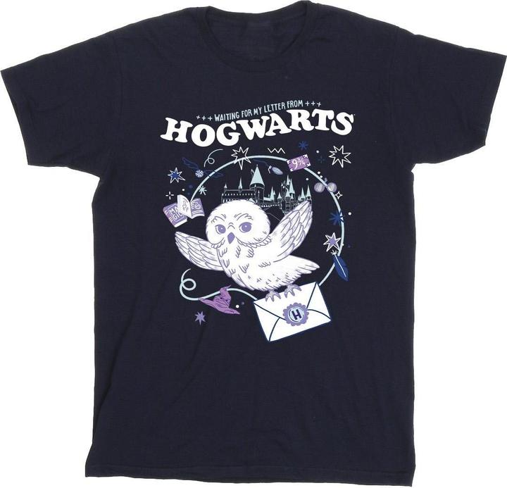 Actual product image Girls Owl Letter From Hogwarts Cotton T-Shirt (116)