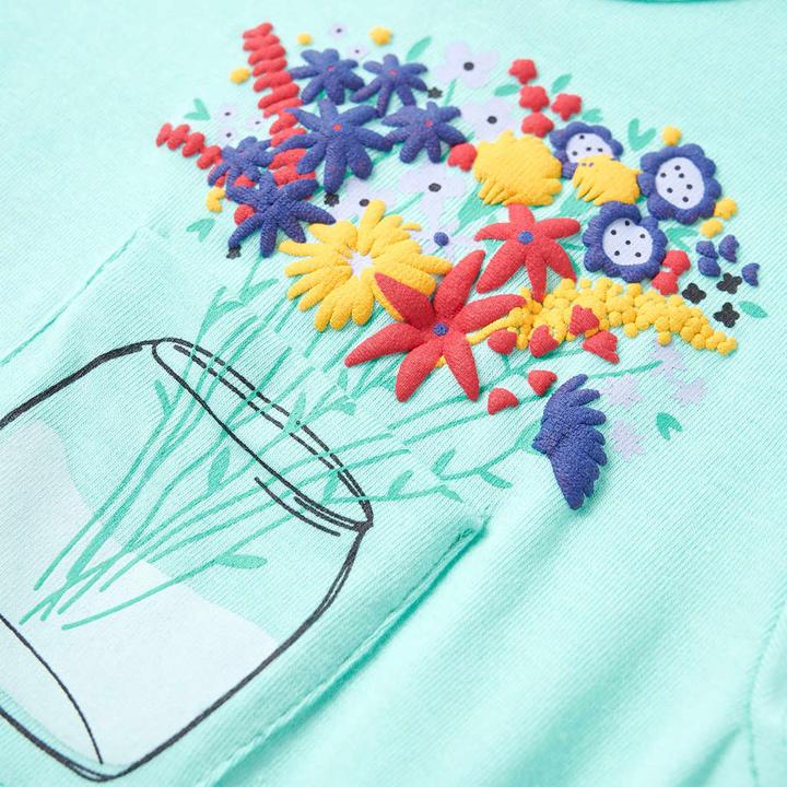 Actual product image VidaXL Children's T-shirt Light mint green 104,Material: 95 (104)