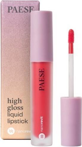 Actual product image Paese Nanorevit High Gloss Liquid Lipstick 53 Spicy Red 4.5Ml (Spicy Red)