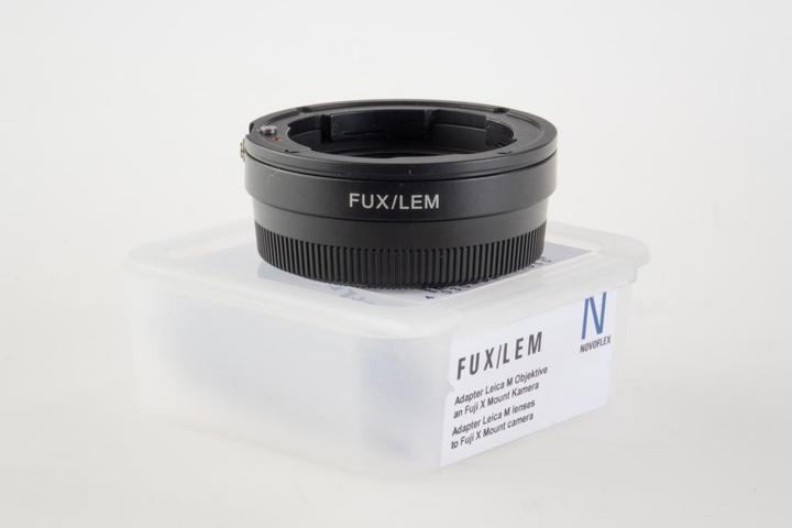 Actual product image Novoflex Leica M lenses on Fuji X-Pro 1