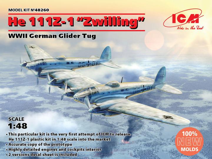 Produktbild ICM He 111Z-1 Zwilling, WWII German Glider Tug